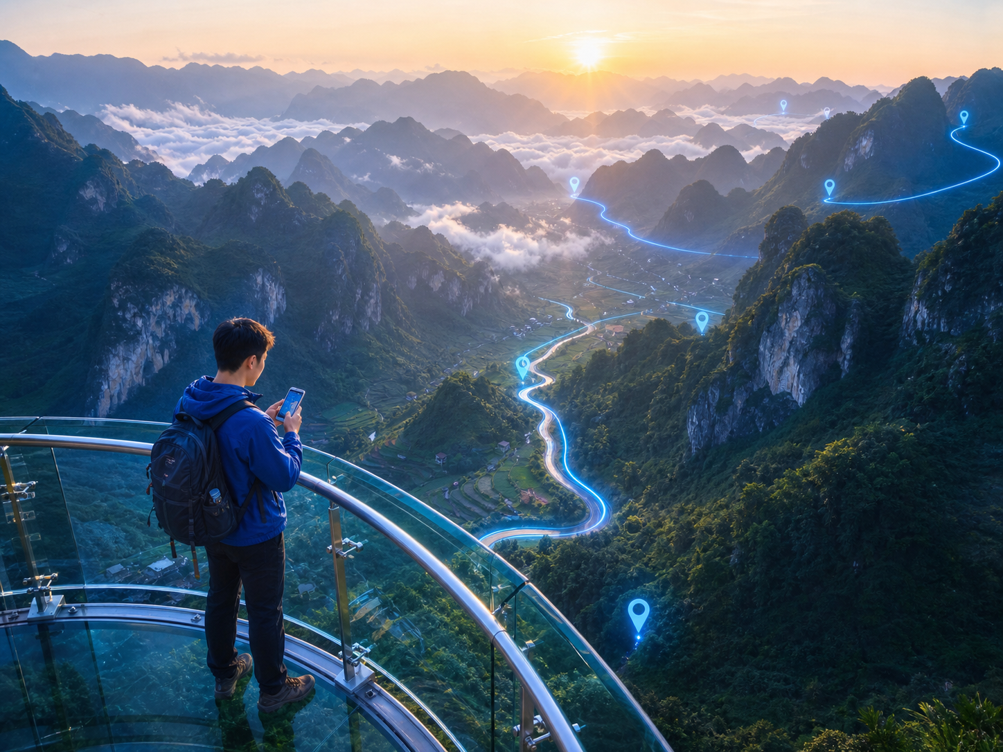 Du khách khám phá Hà Giang cùng bản đồ thông minh COPX